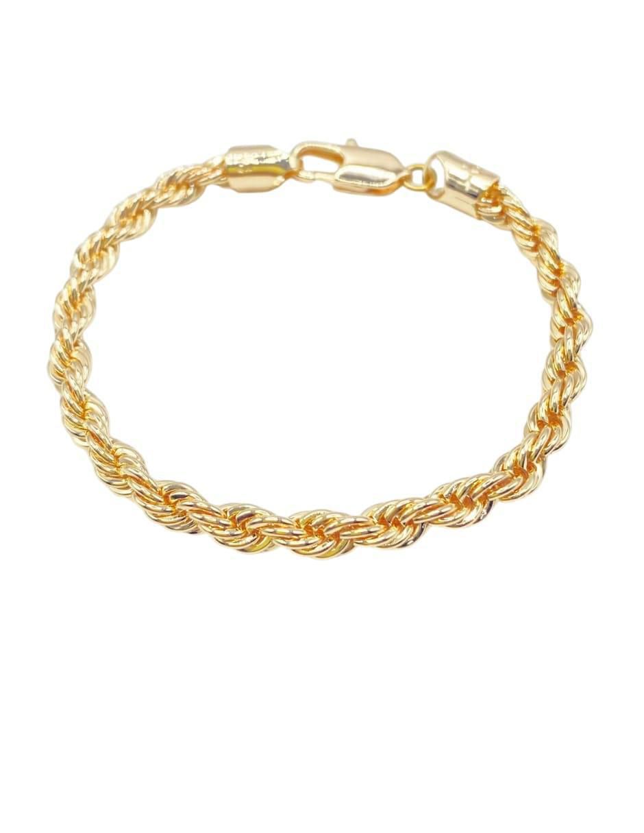 Pulsera de oro laminado acabado brillante 2