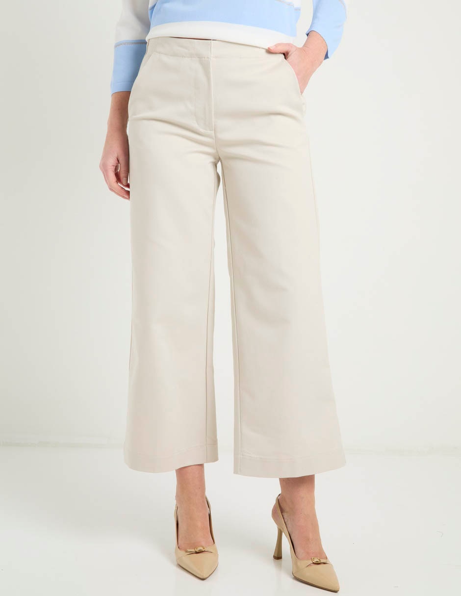 Pantalón coulotte amplio para mujer 1