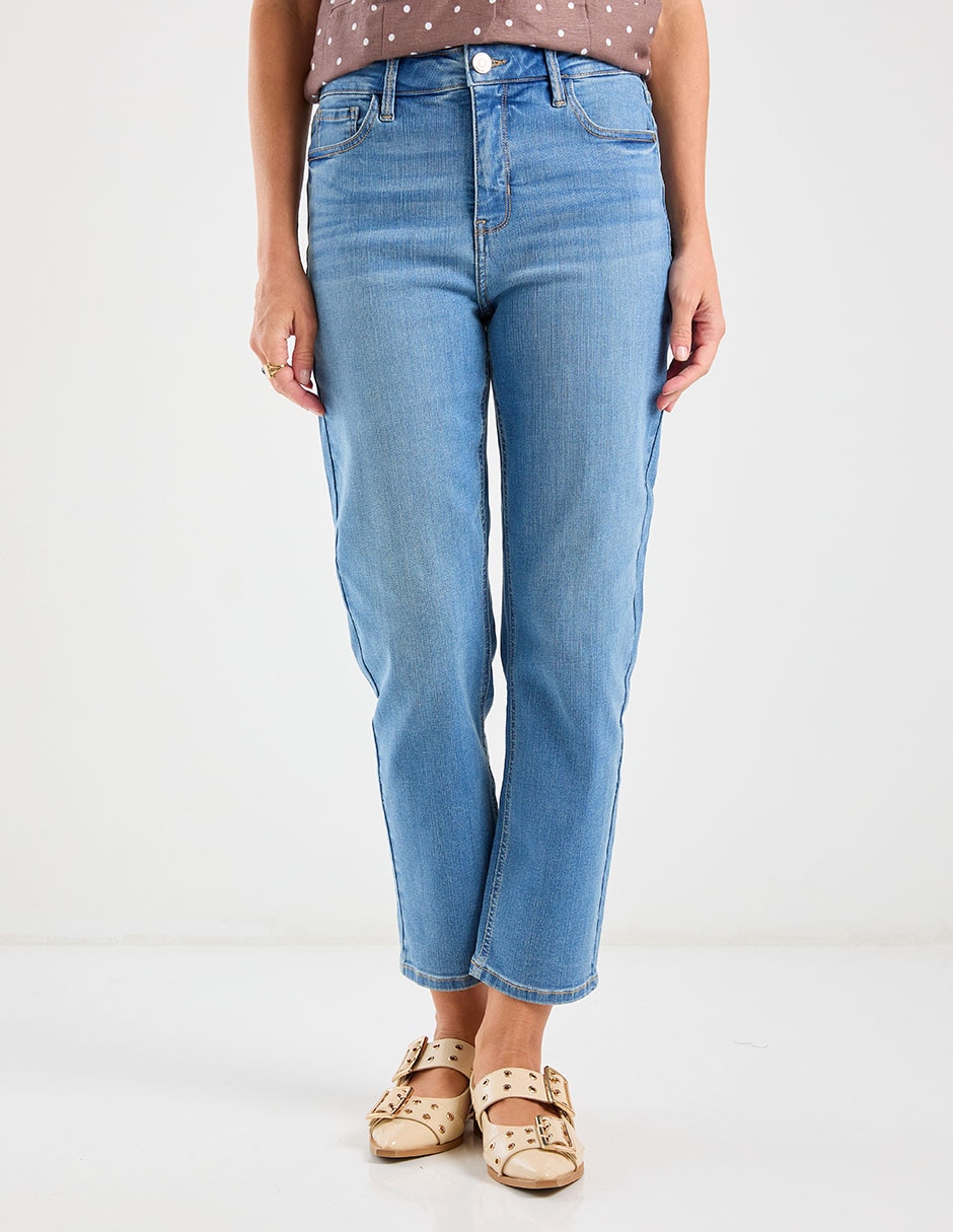 Jeans capri straight para mujer