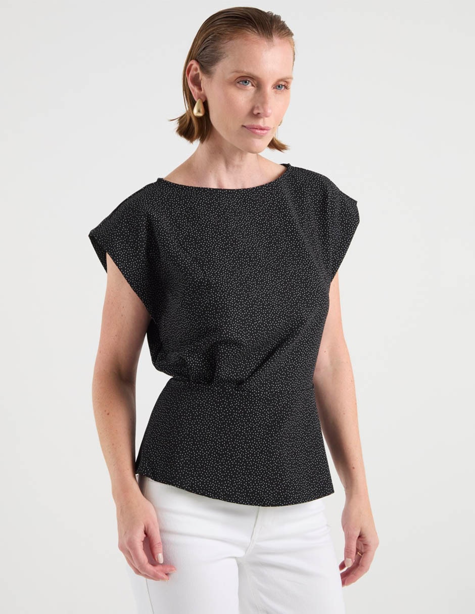 Blusa manga corta para mujer 7