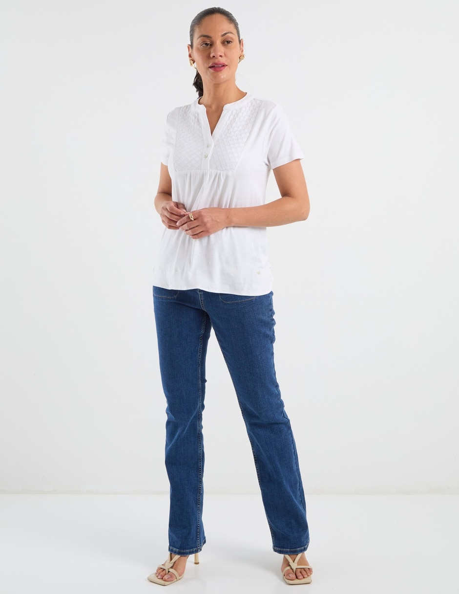 Jeans straight para mujer 5