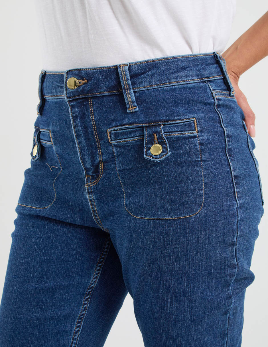 Jeans straight para mujer 2