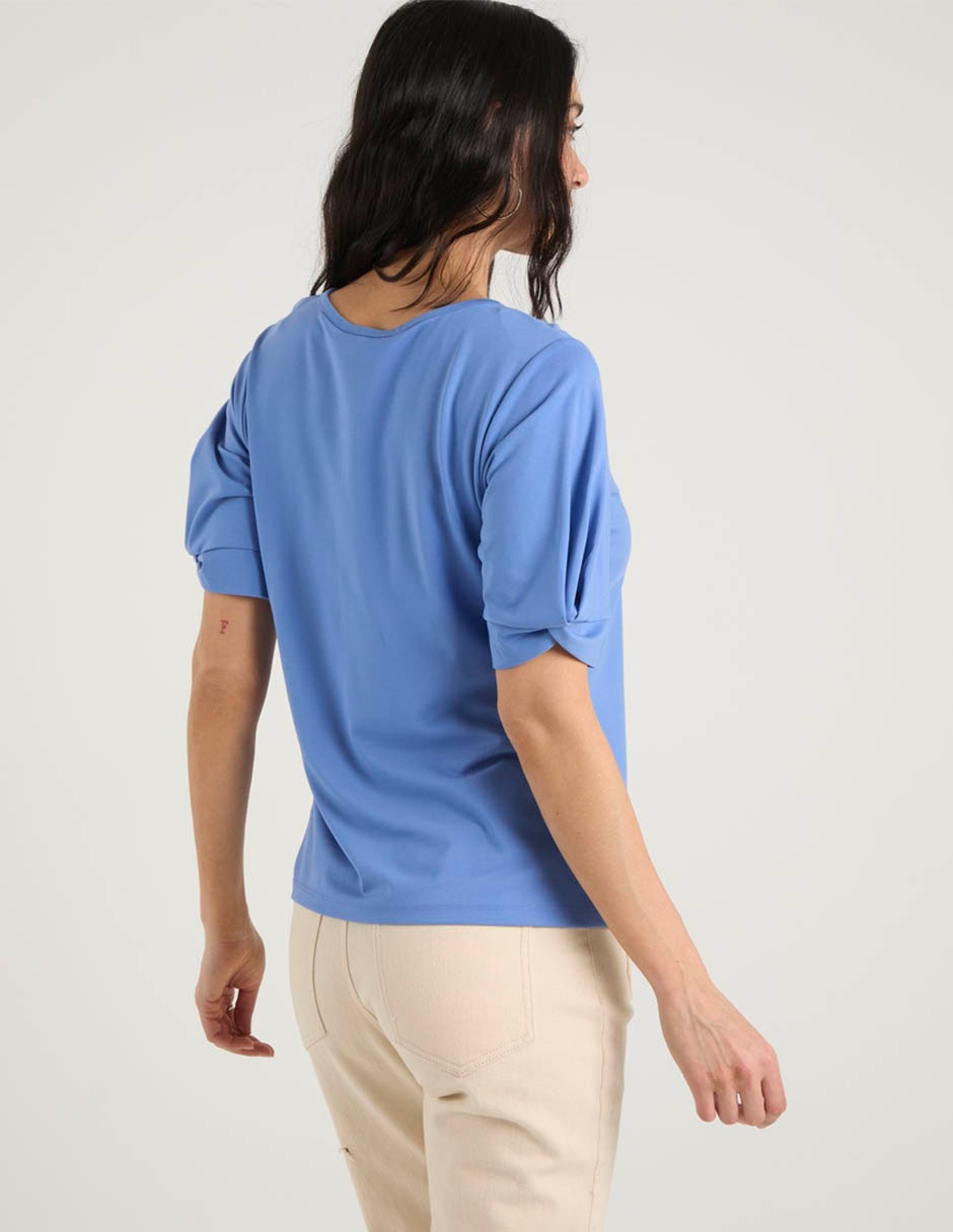 Playera manga corta cuello redondo mujer 6