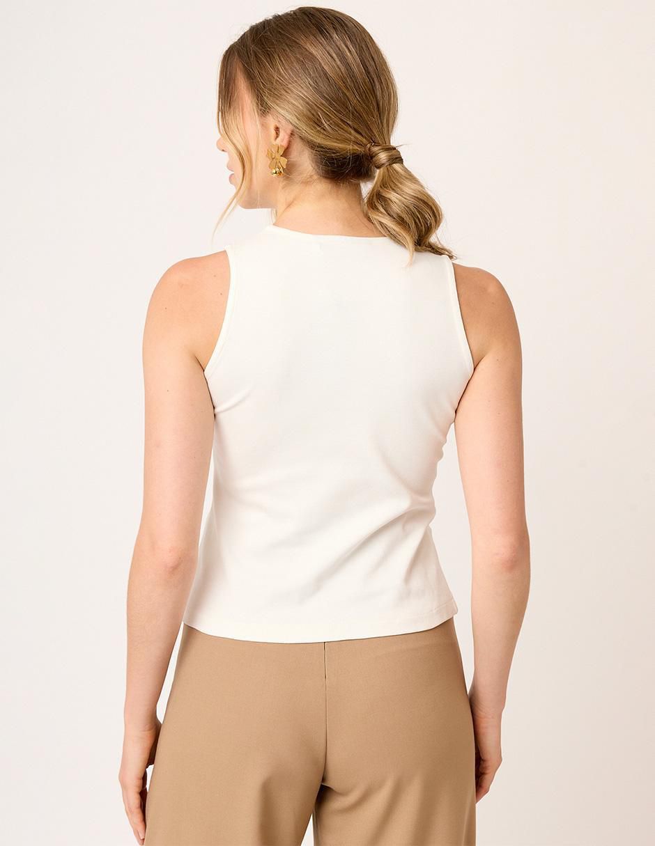 Top Linea Pura cuello redondo