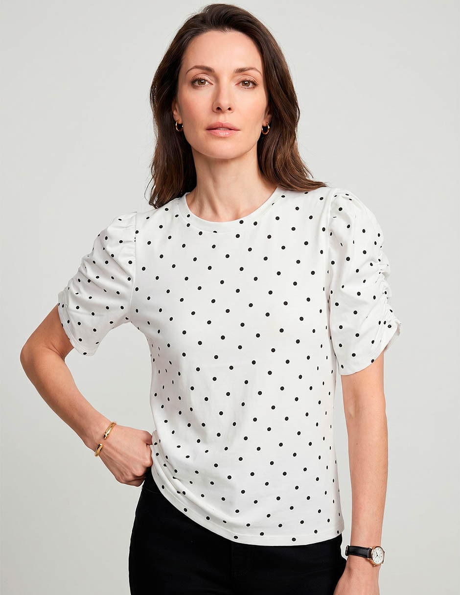 Blusa manga corta para mujer