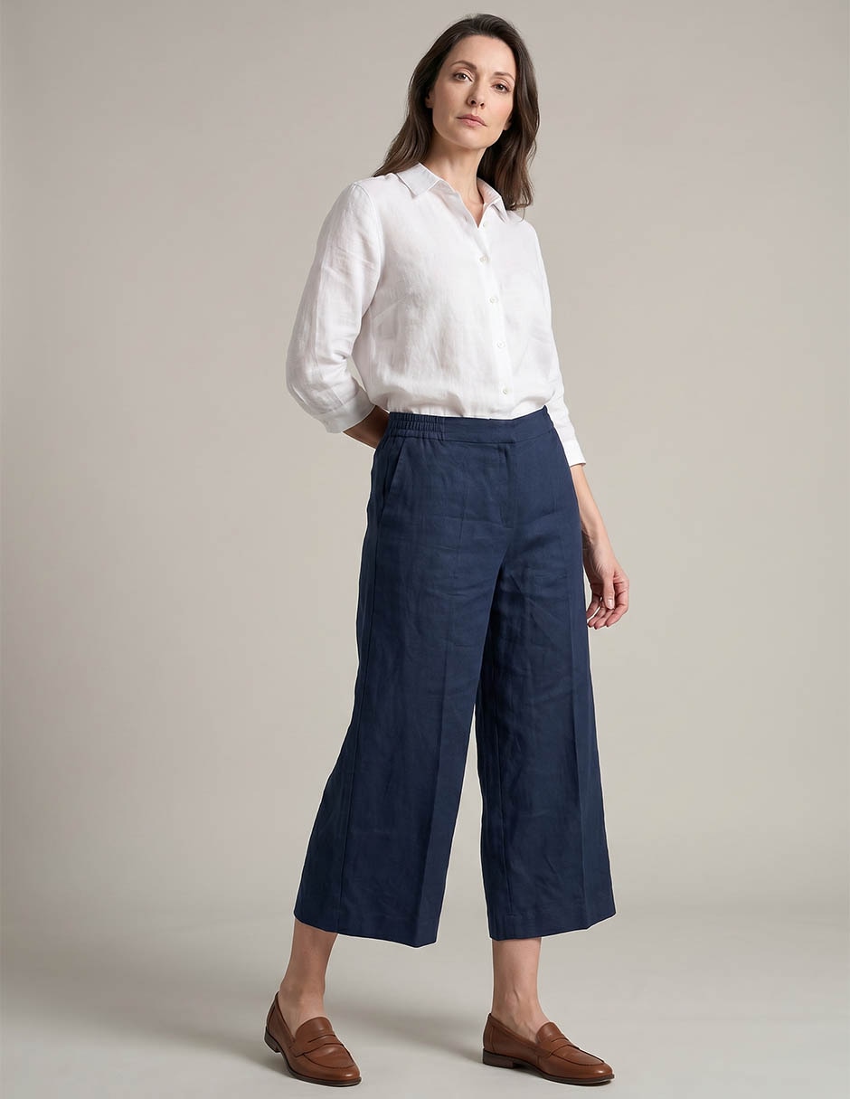 Pantalón coulotte Liz Claiborne amplio para mujer