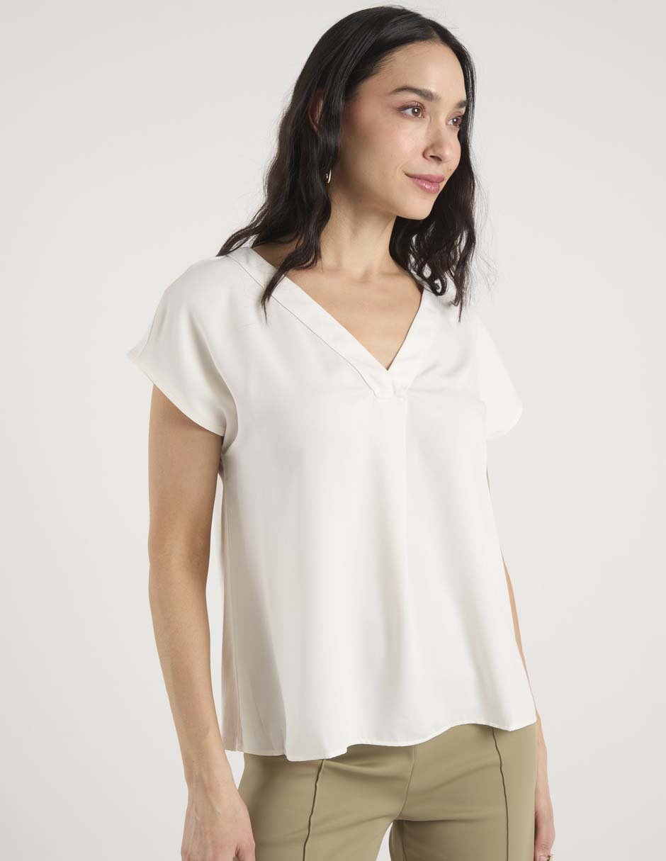 Blusa Liz Claiborne manga corta para mujer