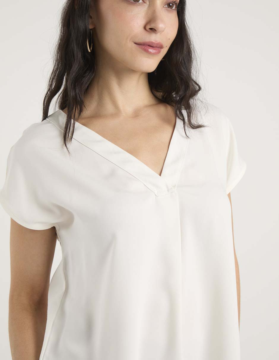 Blusa Liz Claiborne manga corta para mujer