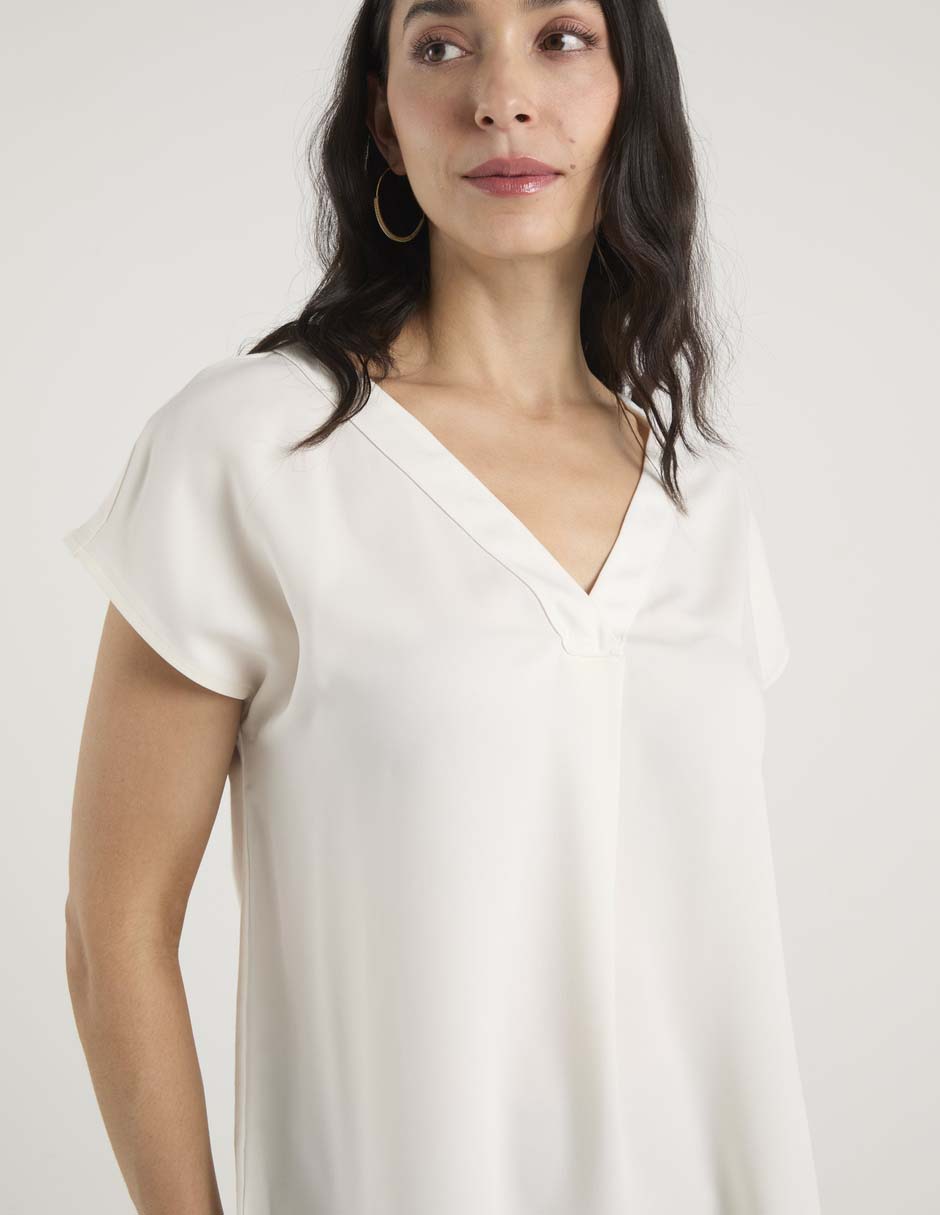 Blusa Liz Claiborne manga corta para mujer
