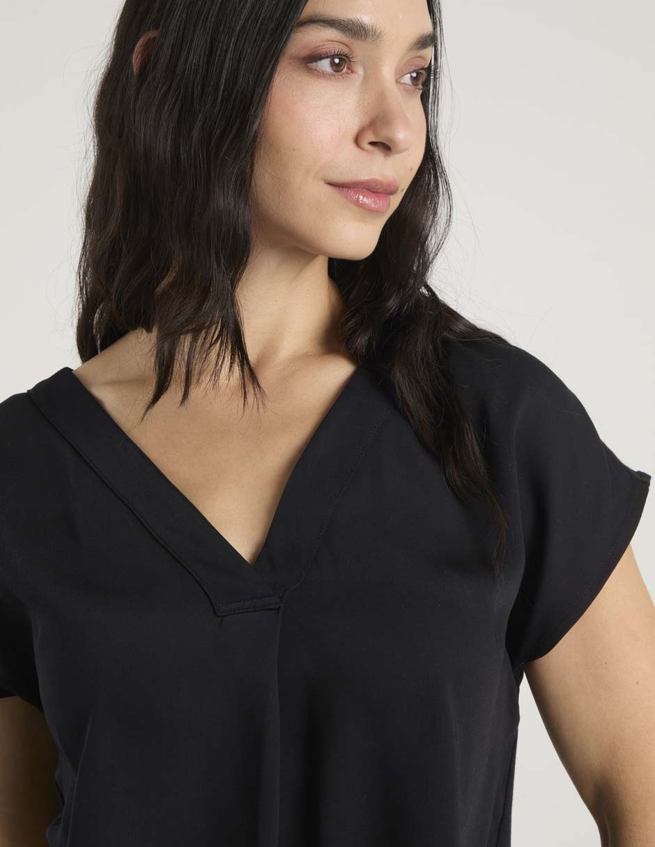 Blusa manga corta para mujer 4