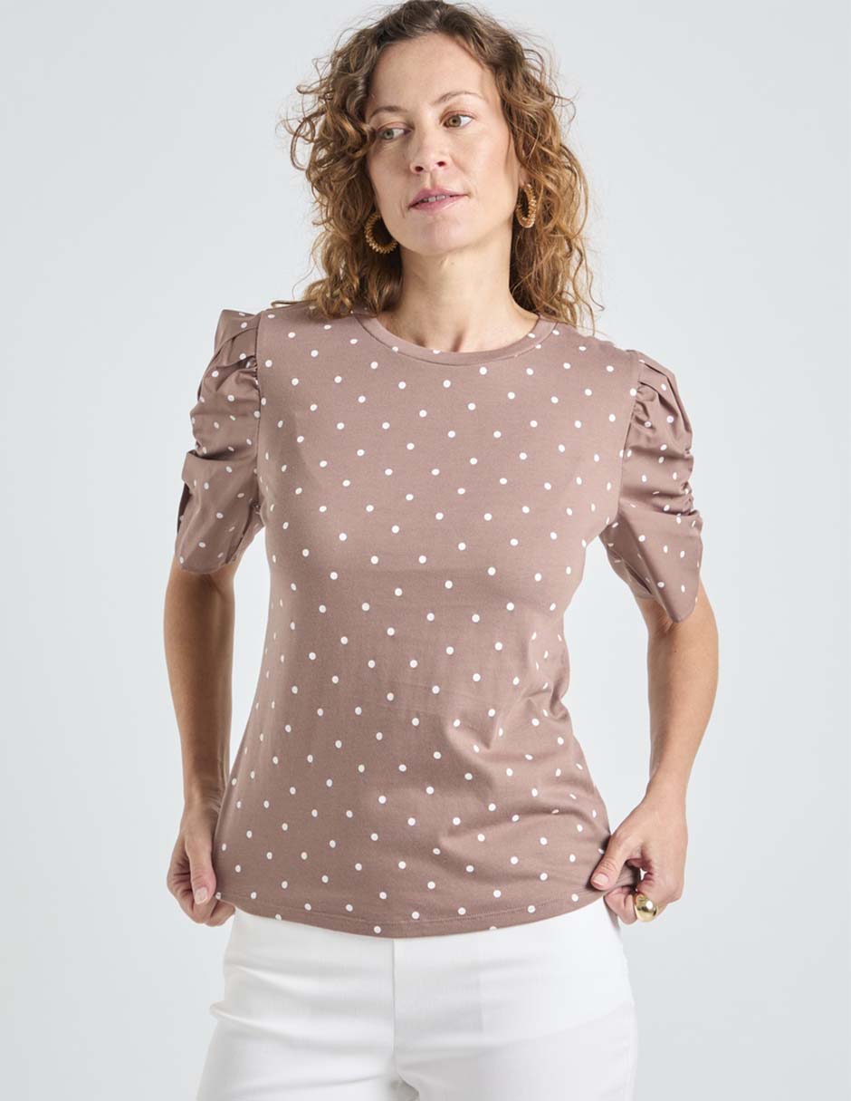 Blusa manga corta para mujer