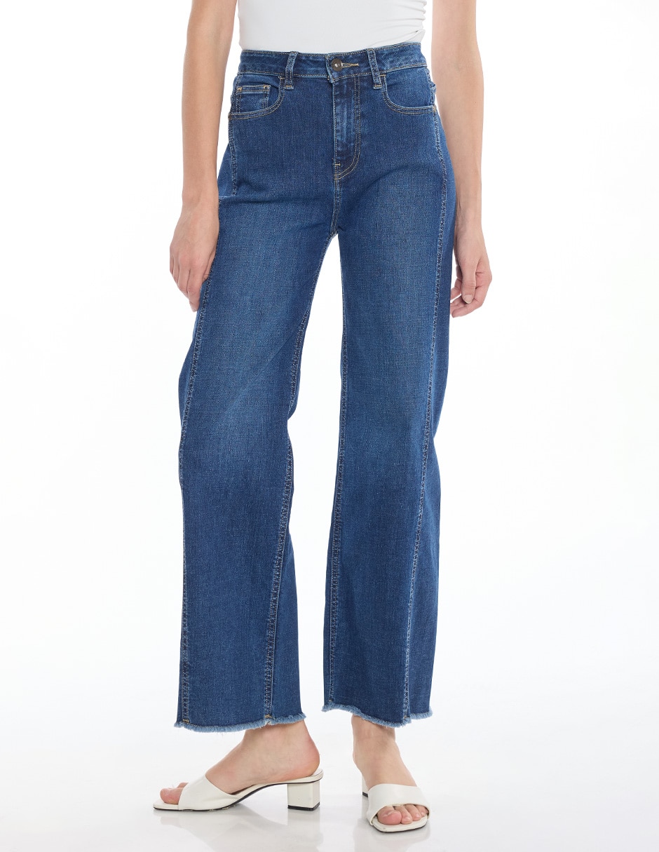 Jeans straight denim para mujer Jeans straight denim para mujer