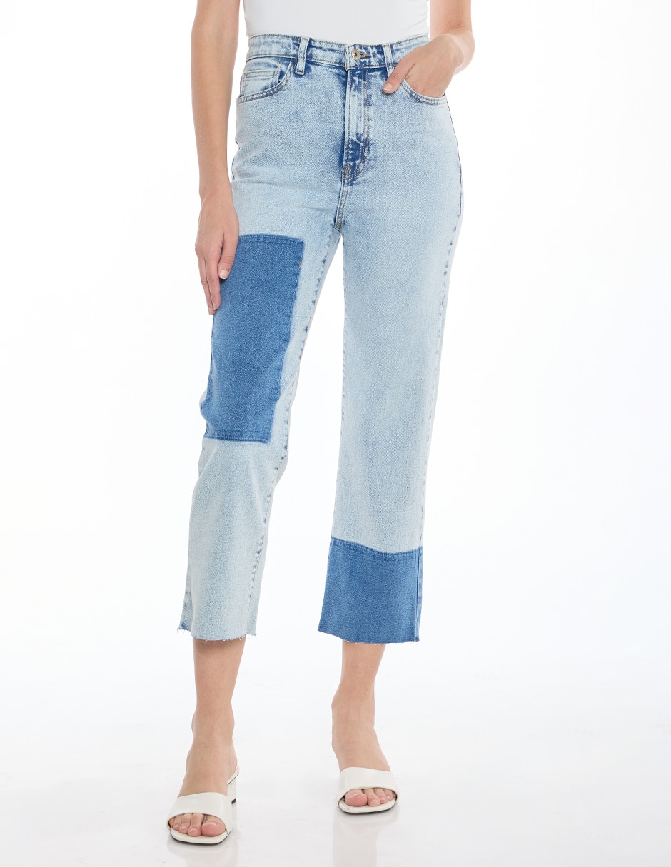 Jeans straight denim para mujer Jeans straight denim para mujer