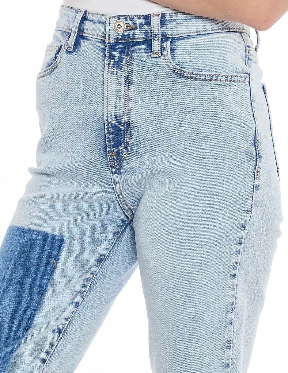 Jeans straight denim para mujer 2
