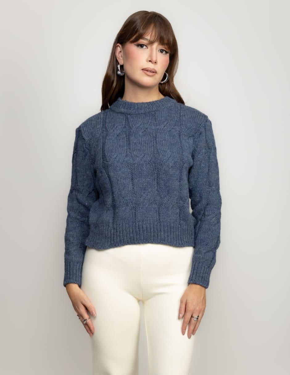 Suéter cuello redondo para mujer Suéter cuello redondo para mujer