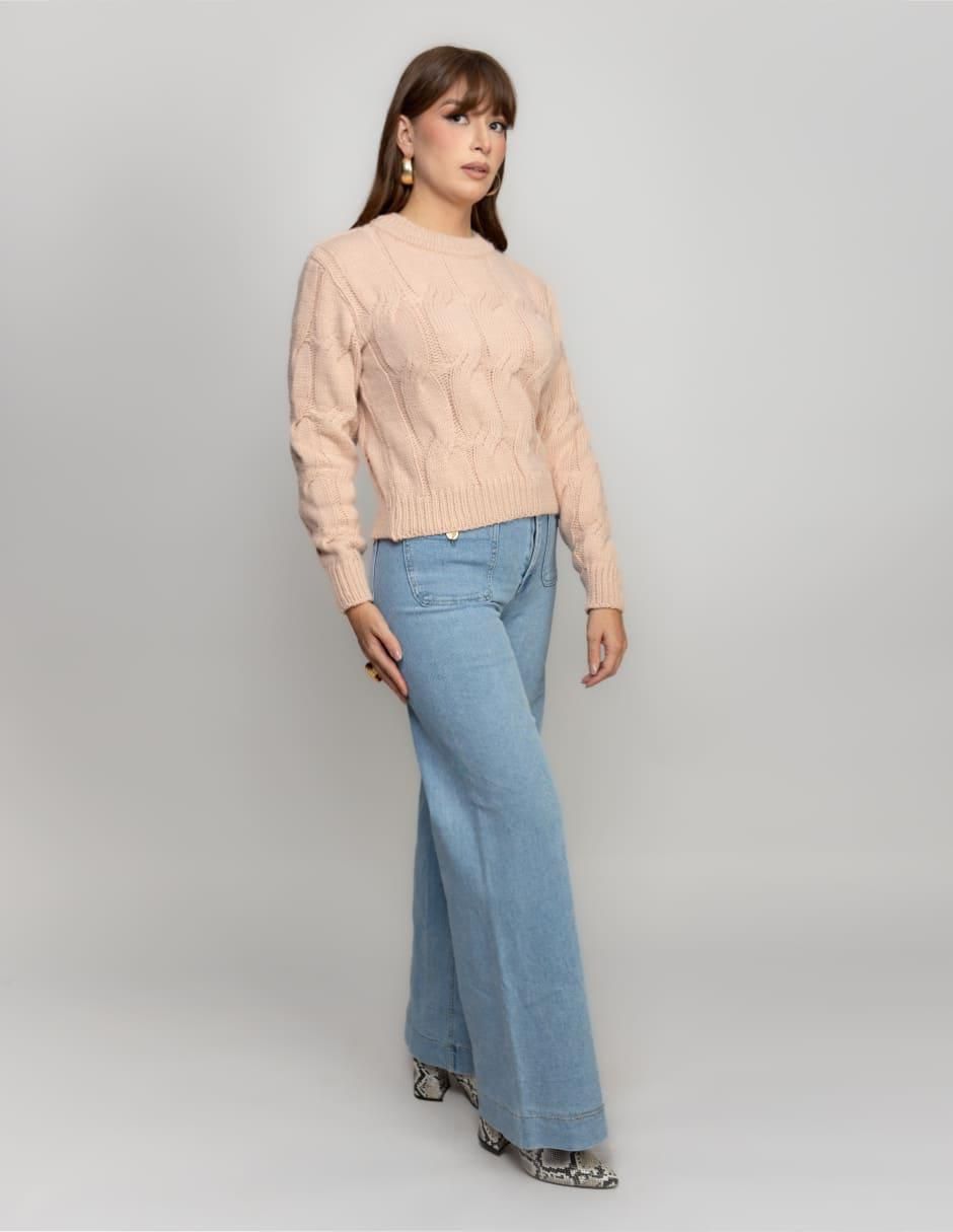 Suéter cuello redondo para mujer 5