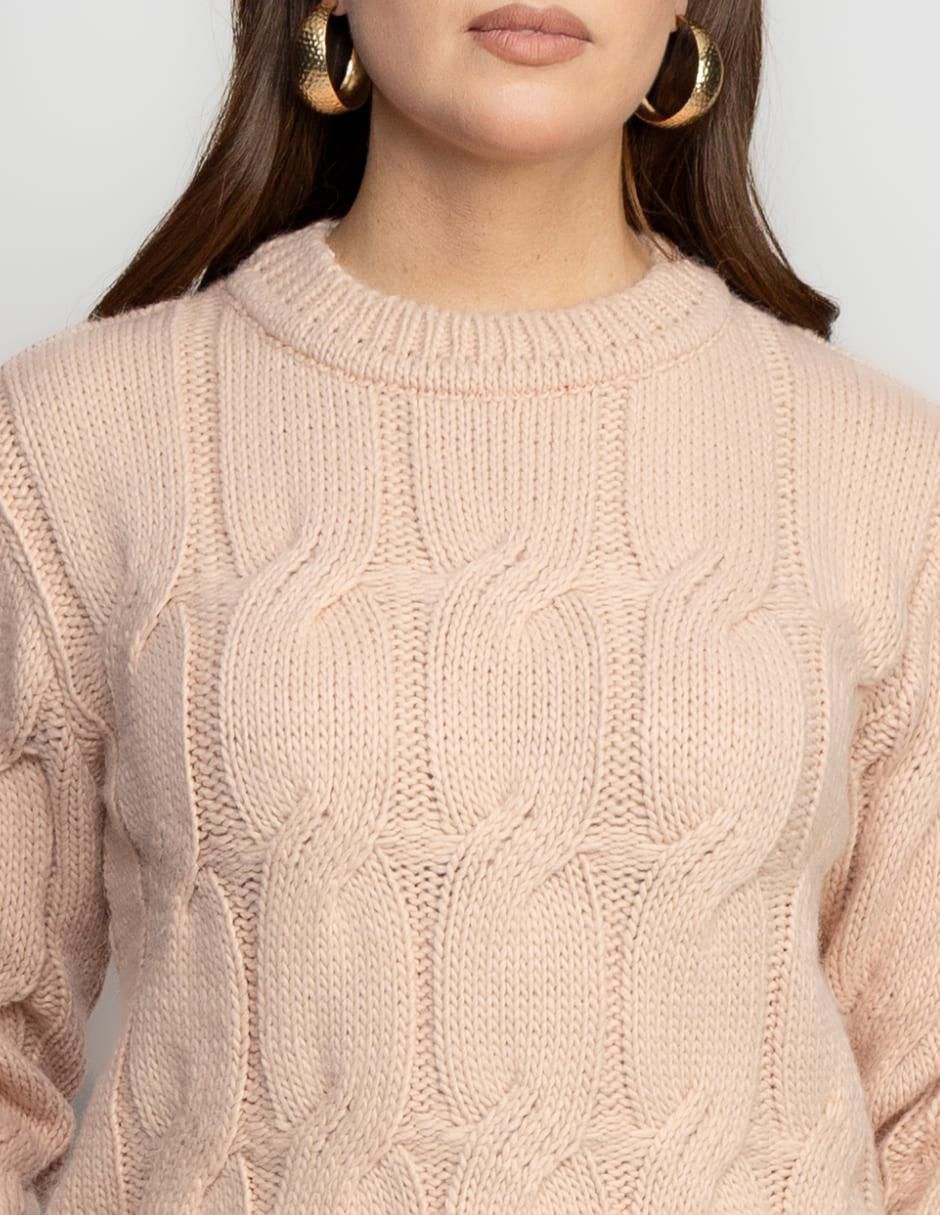 Suéter cuello redondo para mujer 3