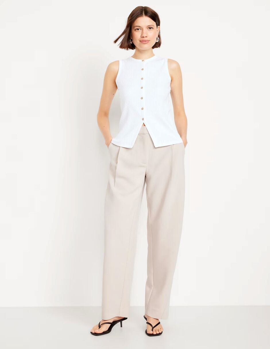 Pantalón de vestir barrel para mujer 5