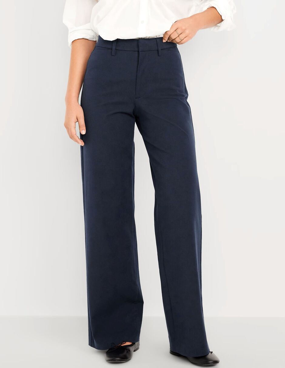 "pantalón" regular wide leg "para mujer" 1