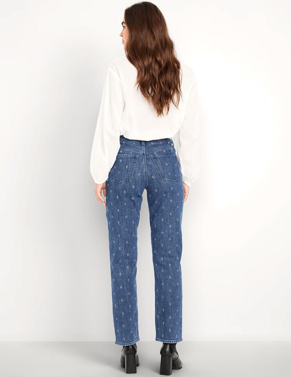 "jeans/jegging/jeans jogger" regular straight 834107-000 "corte" cintura "para mujer" 2