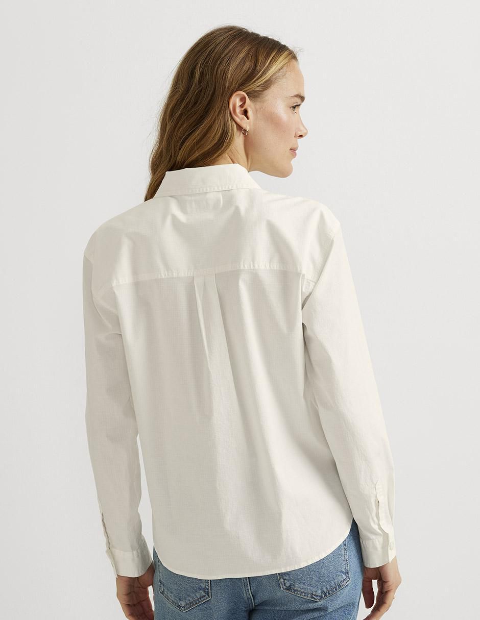 Blusa camisera manga larga para mujer 4