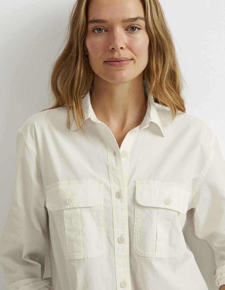 Blusa camisera manga larga para mujer 5