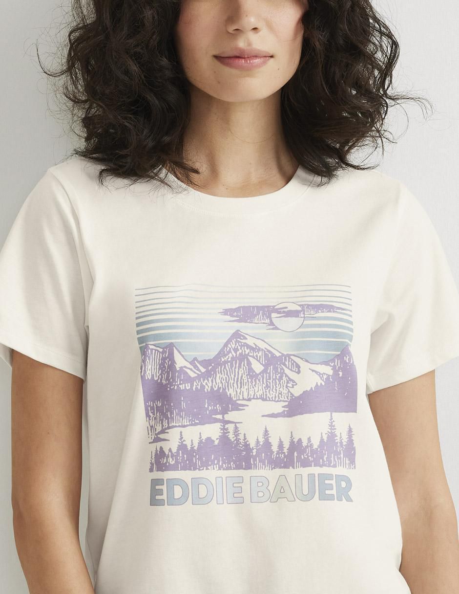 Playera manga corta Eddie Bauer cuello redondo para mujer
