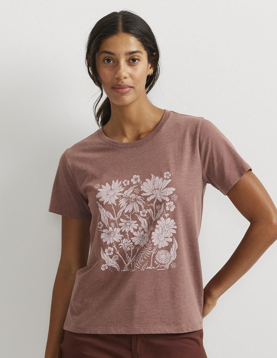 Playera manga corta cuello redondo para mujer Playera manga corta cuello redondo para mujer