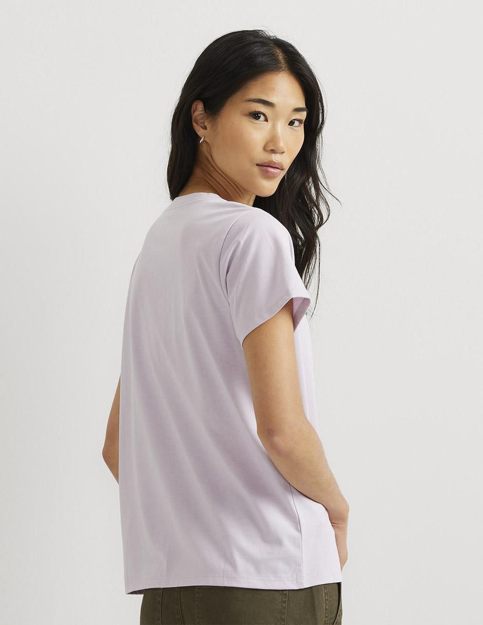 Playera manga corta cuello redondo mujer 3