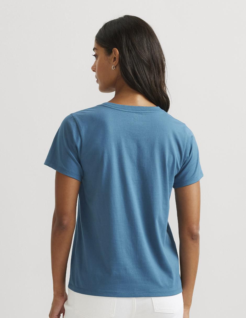 Playera manga corta cuello redondo mujer 2