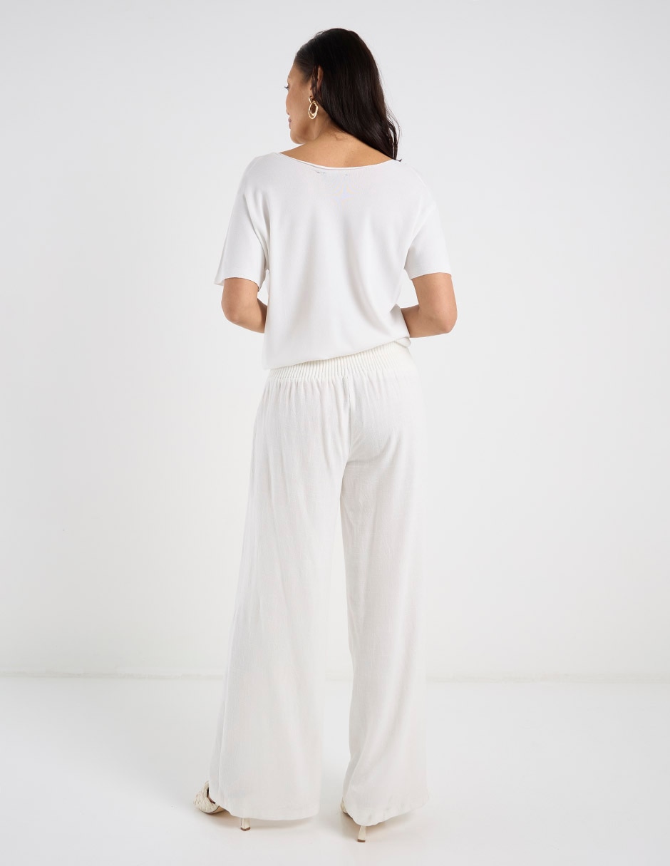 Pantalón amplio para mujer 4