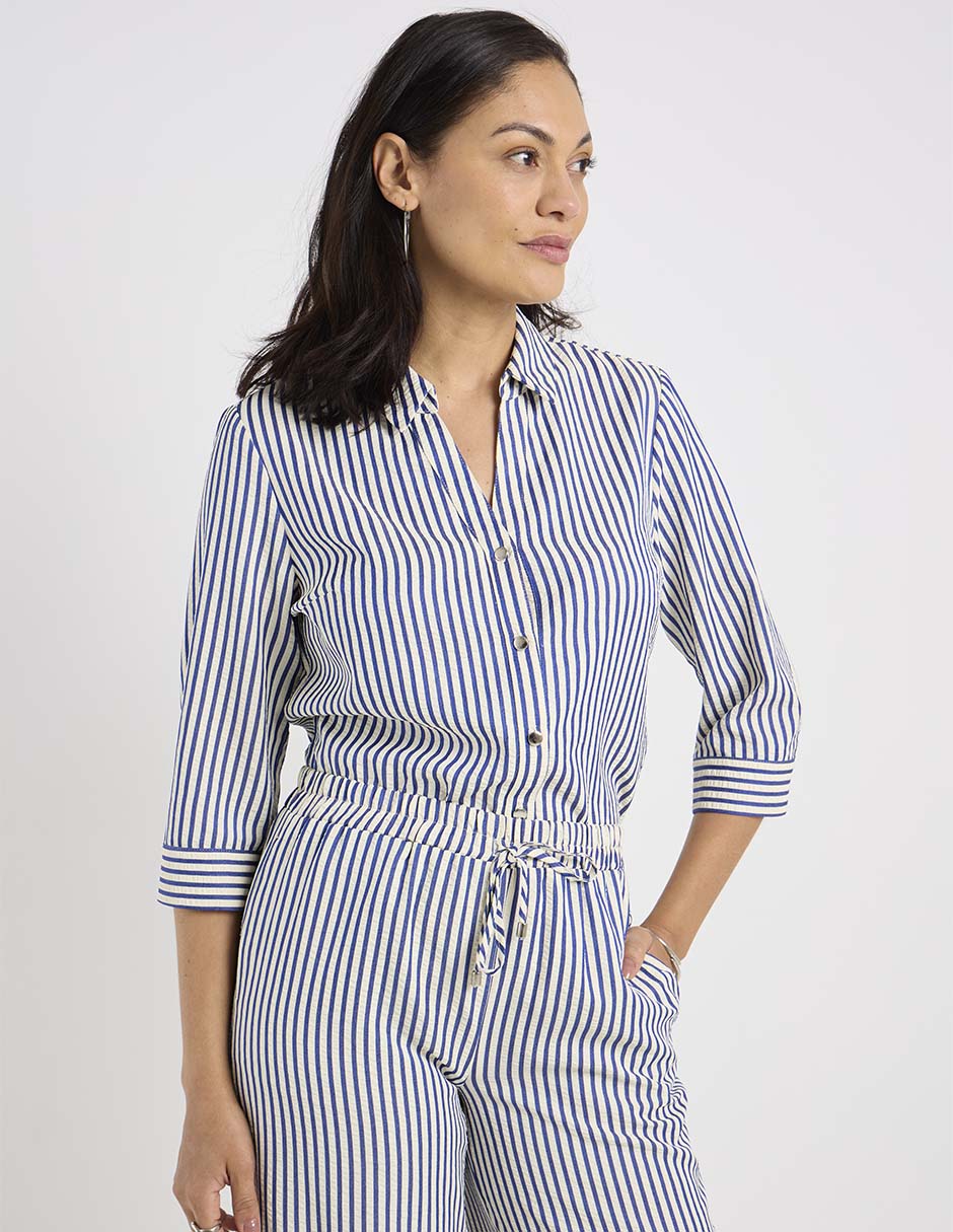 Blusa camisera manga 3/4 para mujer Blusa camisera manga 3/4 para mujer
