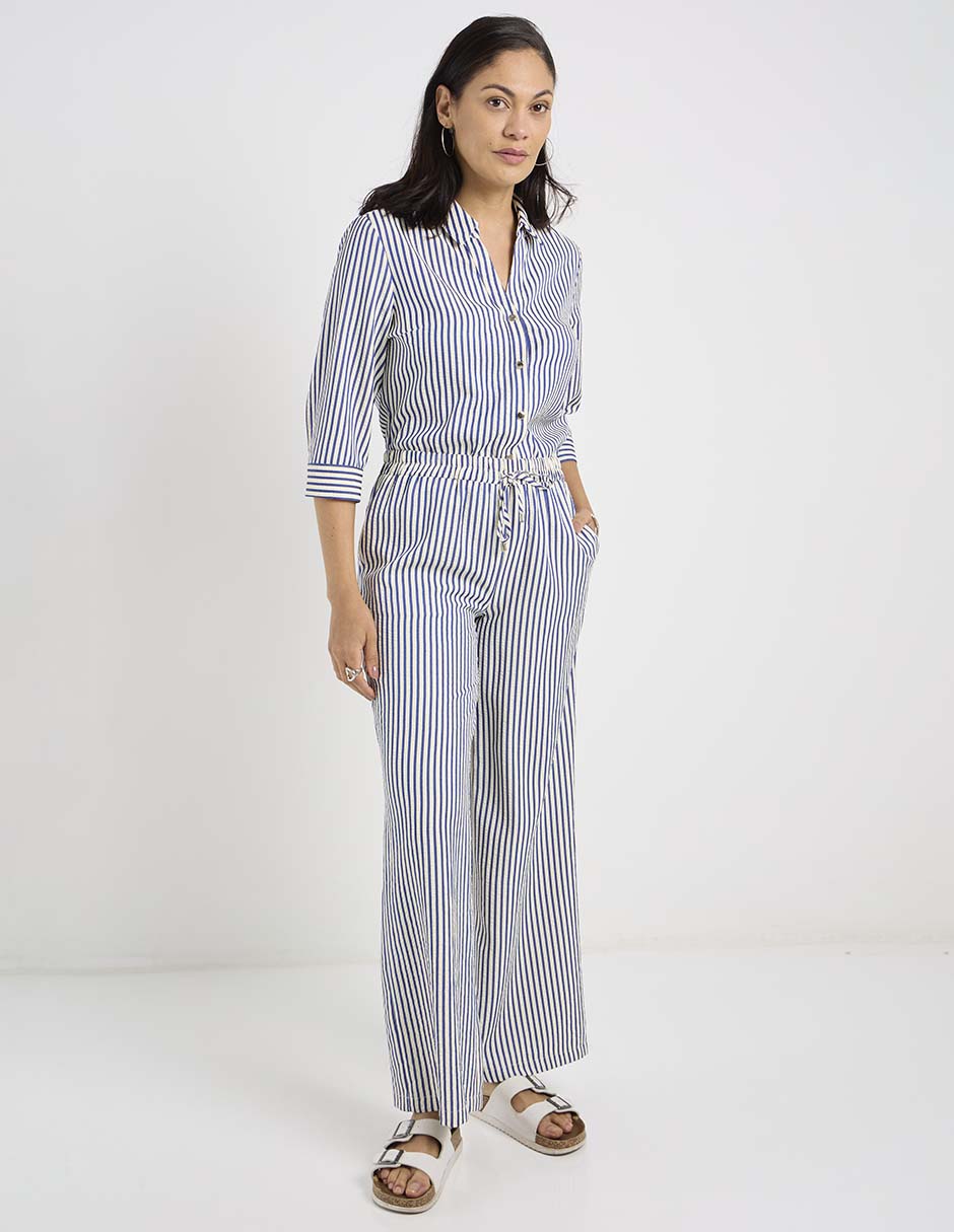 Blusa camisera manga 3/4 para mujer 5
