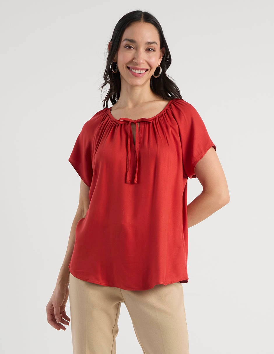 Blusa Lieb manga corta para mujer