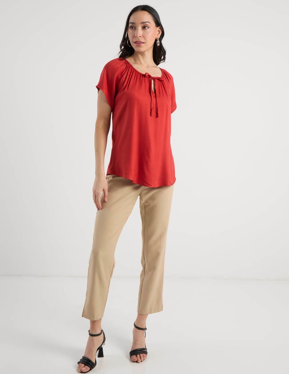 Blusa Lieb manga corta para mujer