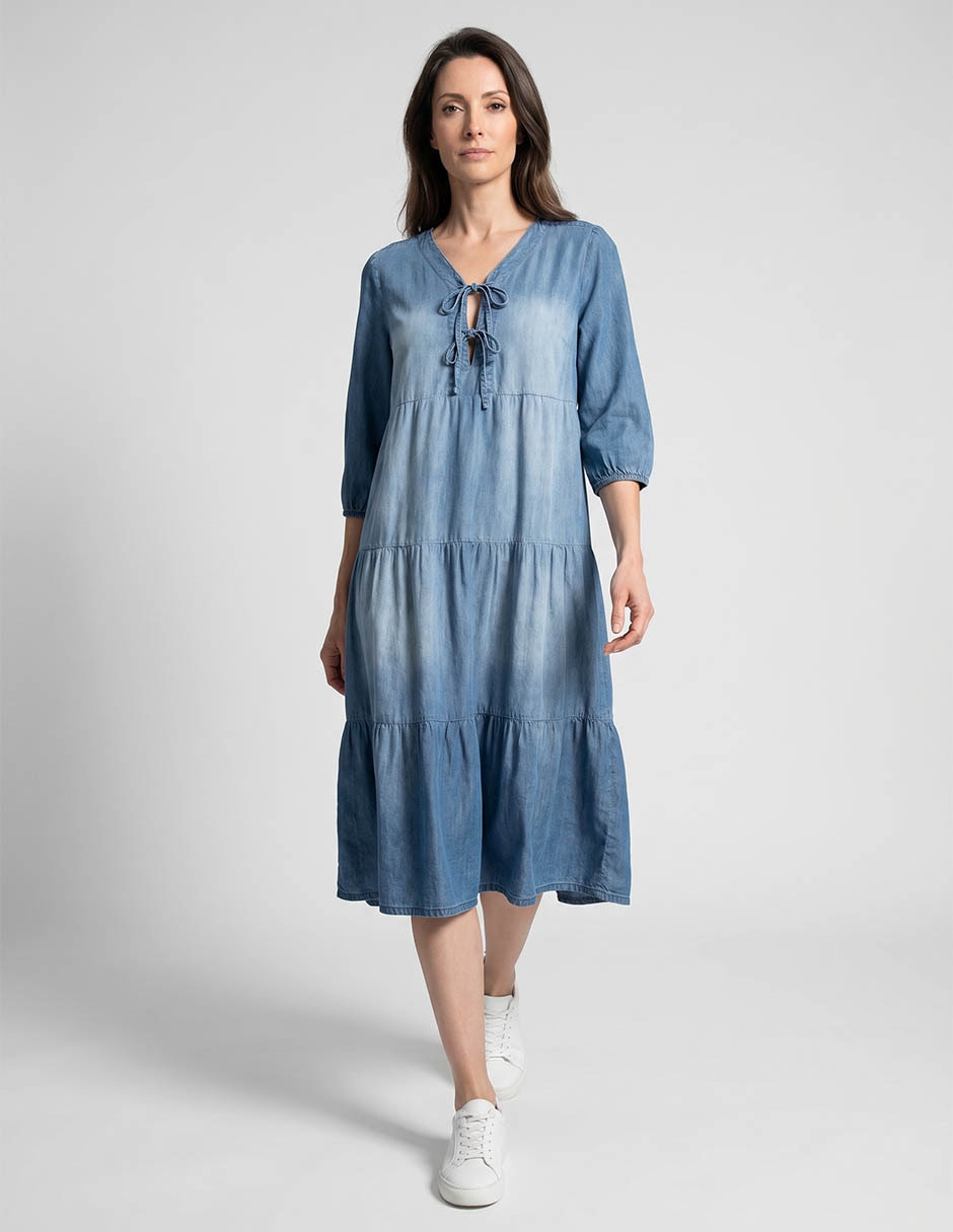 Vestido midi casual para mujer Vestido midi casual para mujer