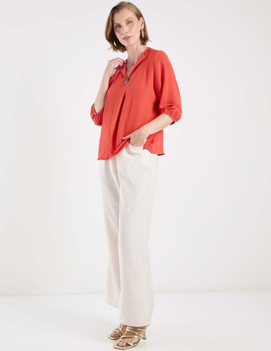 Pantalón relaxed amplio para mujer 4