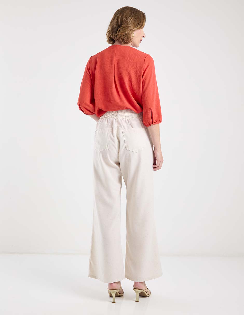Pantalón relaxed amplio para mujer 6