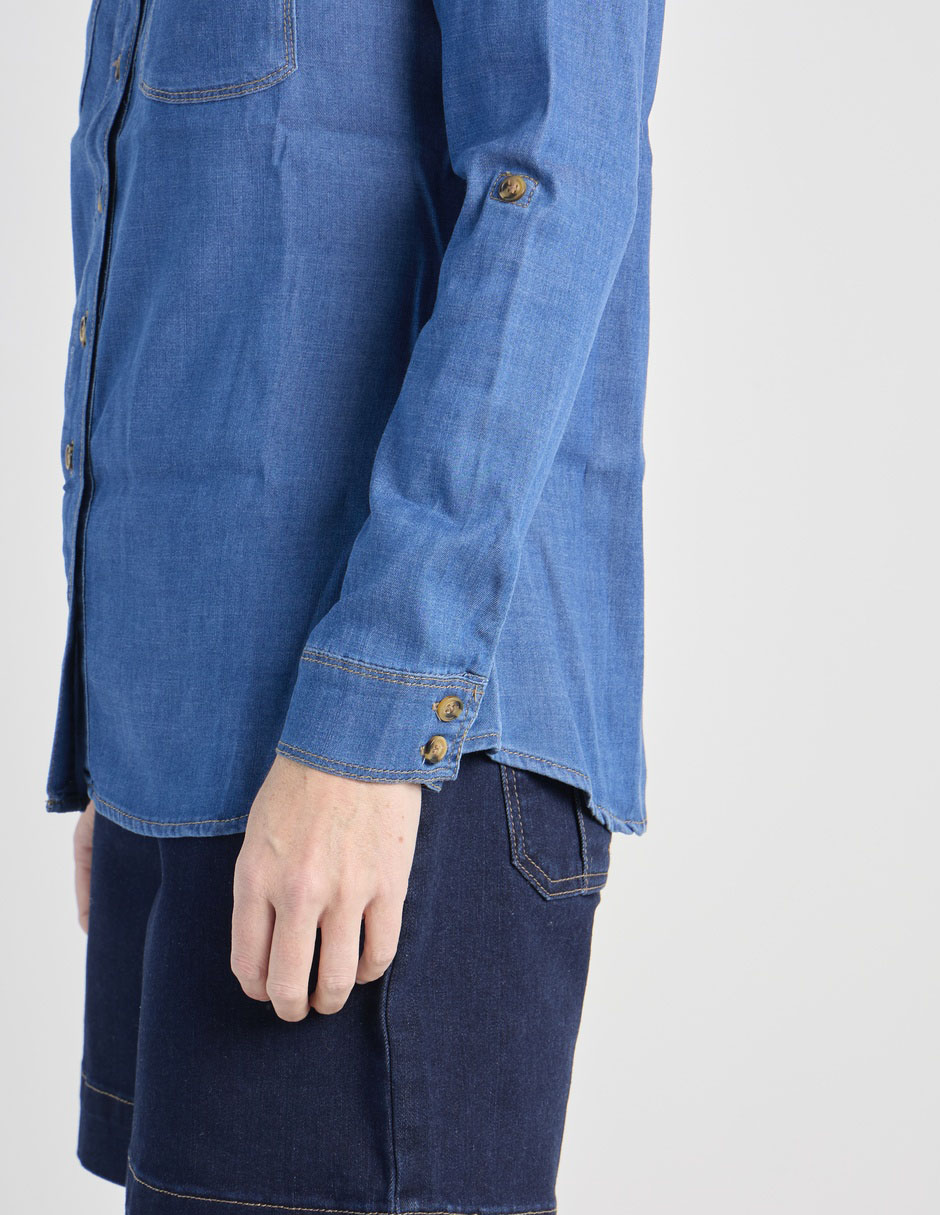 Blusa camisera manga larga para mujer 3