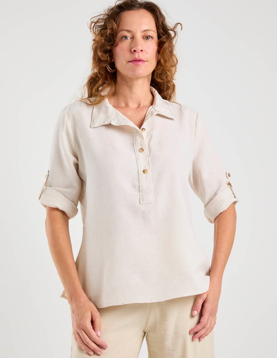 Blusa manga 3/4 para mujer