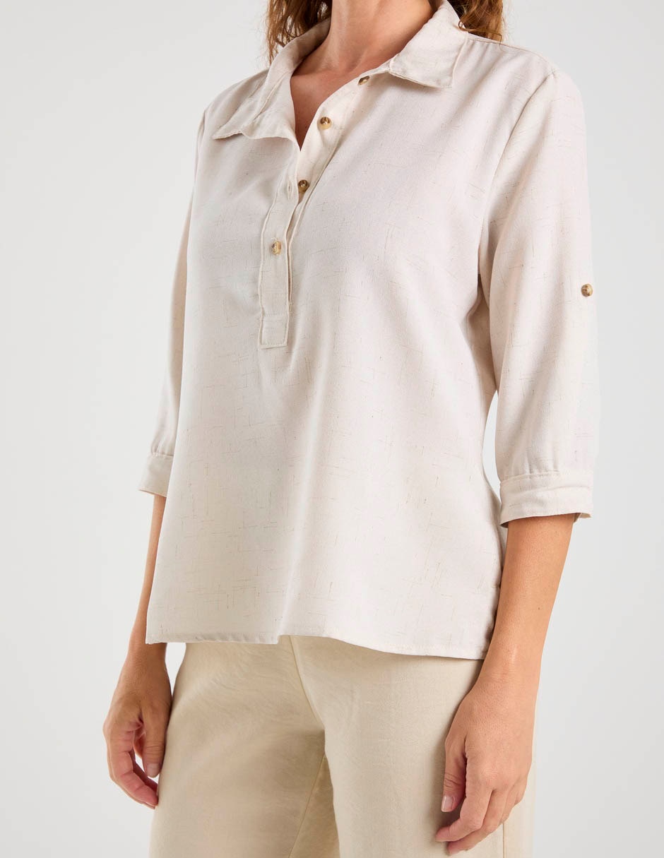 Blusa manga 3/4 para mujer 7