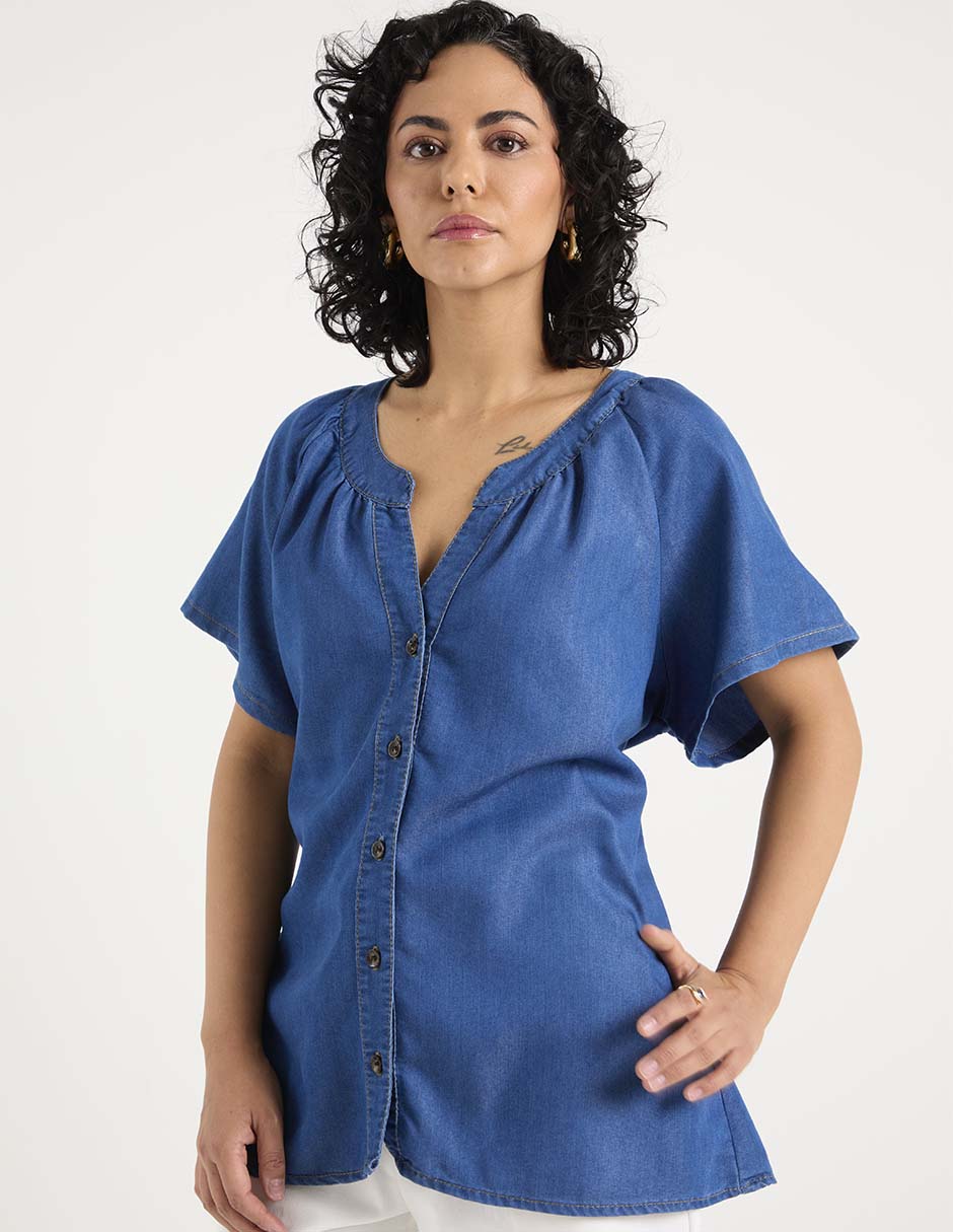 Blusa manga corta para mujer 2