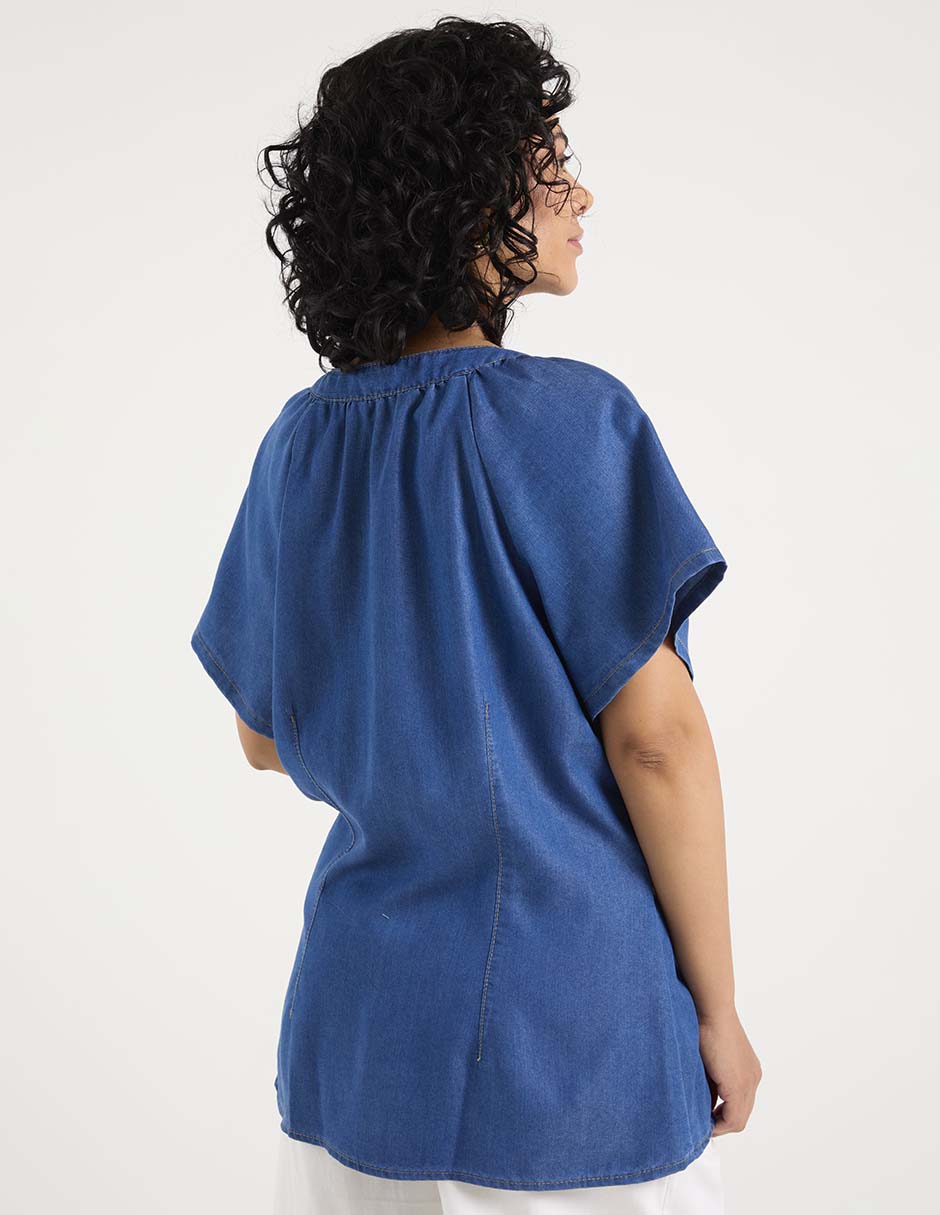 Blusa manga corta para mujer 6