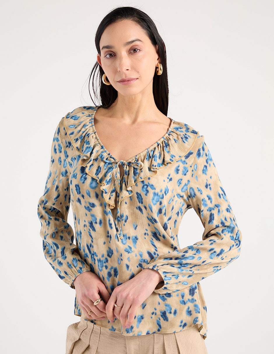 Blusa manga larga para mujer 1