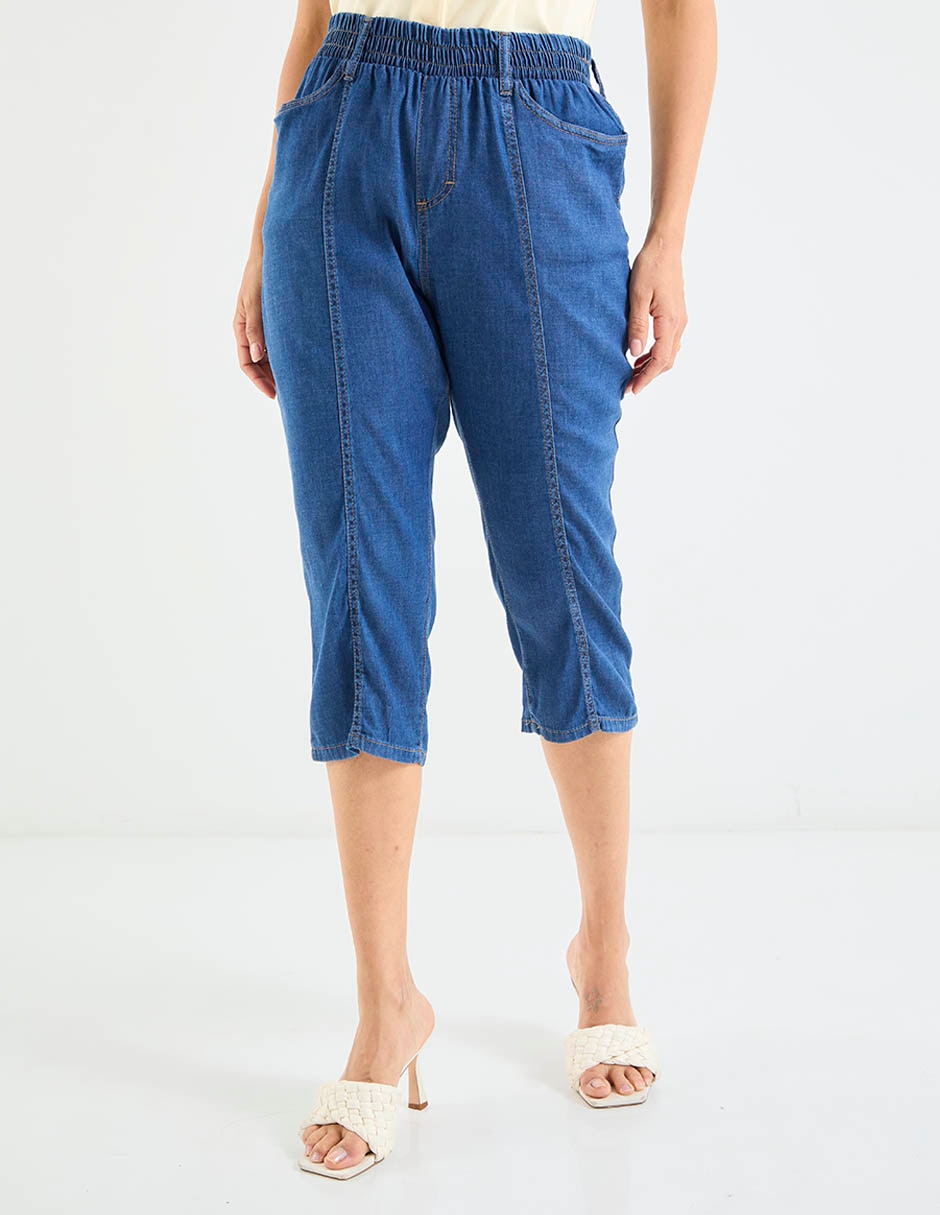 Pantalón capri slim para mujer Pantalón capri slim para mujer
