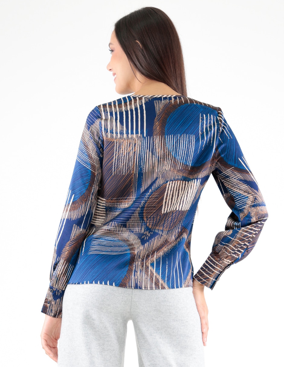 Blusa Trinity manga larga para mujer
