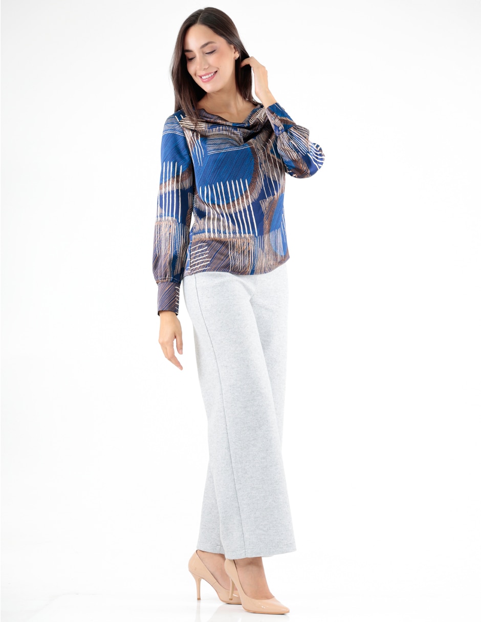 Blusa Trinity manga larga para mujer