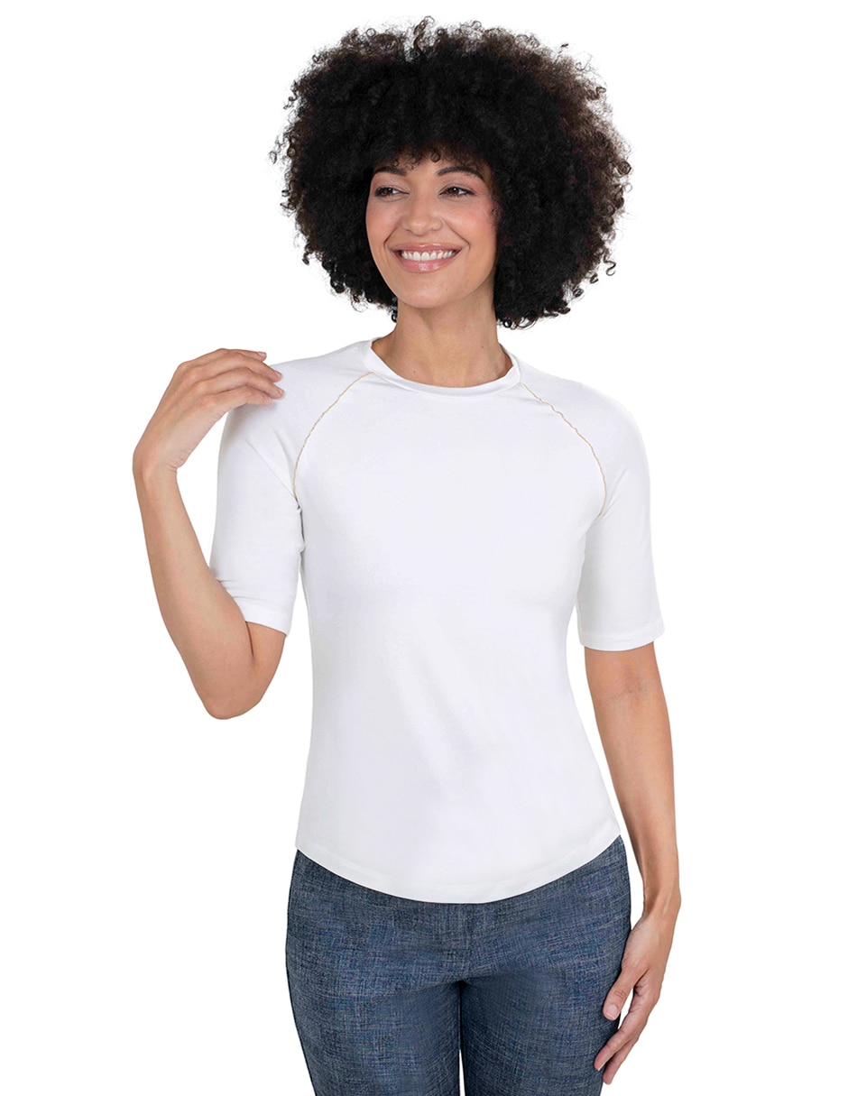 Blusa manga corta para mujer 1
