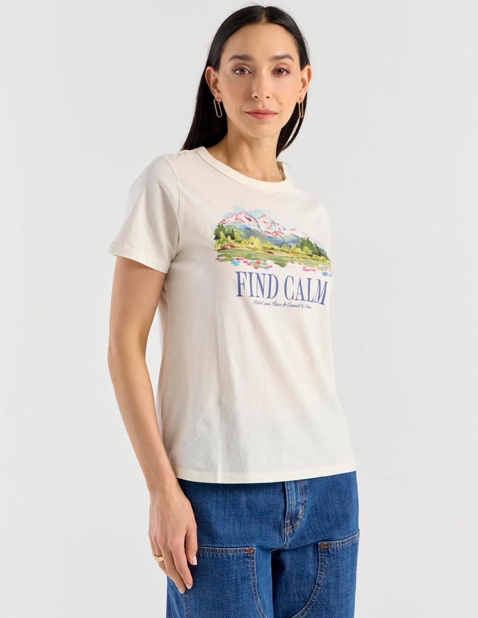 Playera manga corta Old Navy cuello redondo para mujer