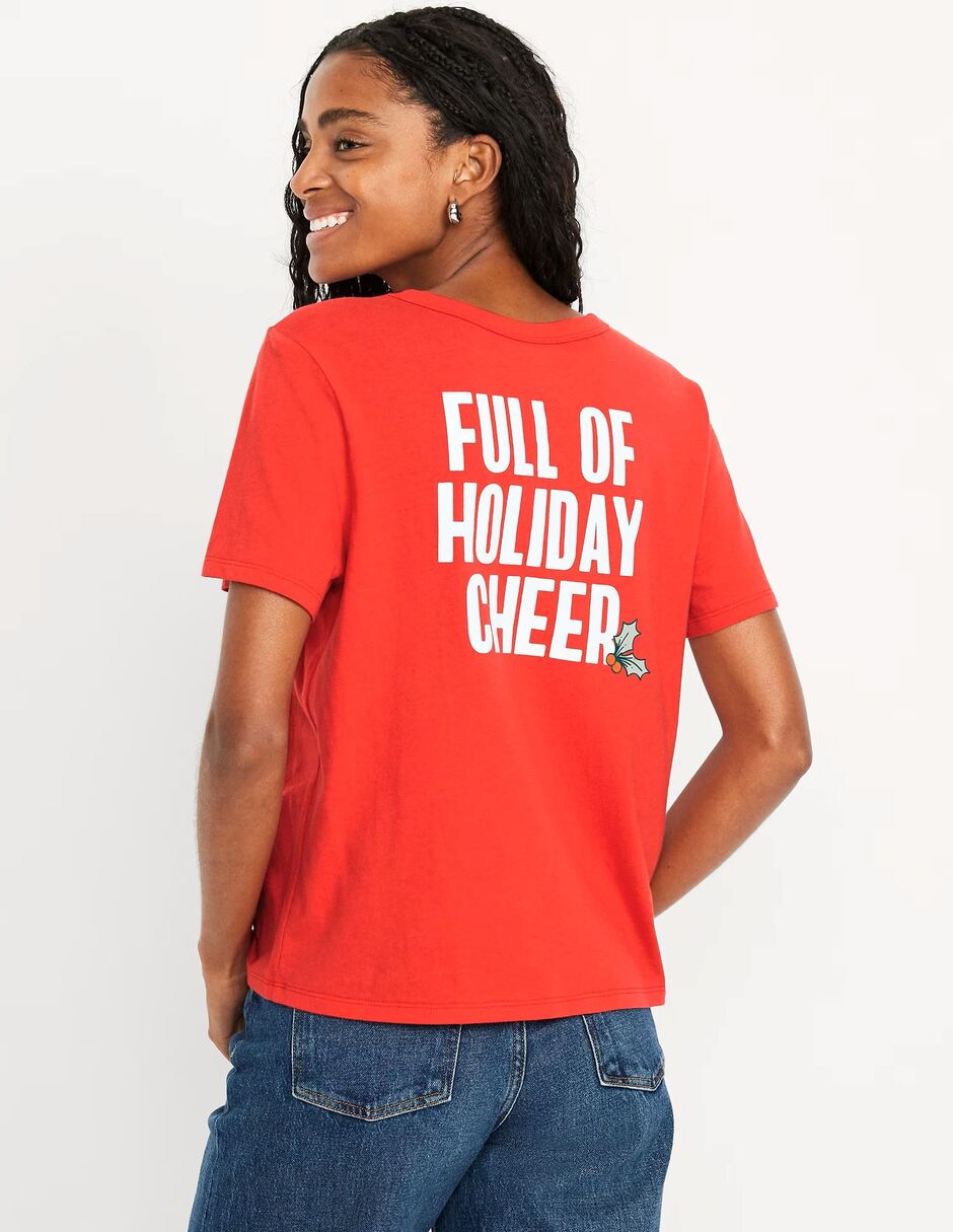 Playera manga corta cuello redondo para mujer 5